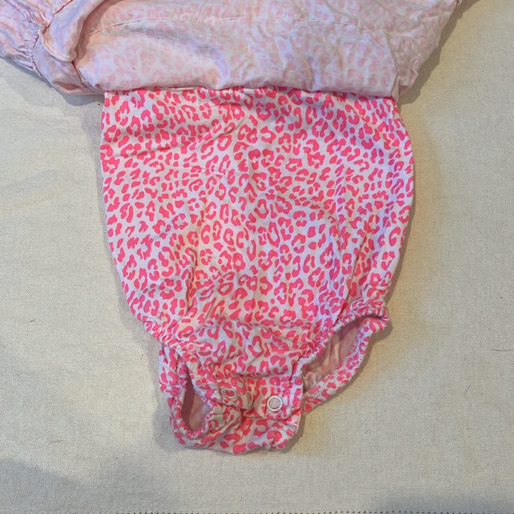 Carter's Pink Leopard Ruffle Dress - Picture 5 of 9